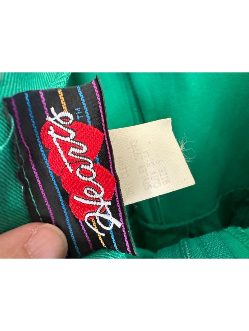 Hearts Womens Green Strapless Dress 9 Midi Cotton Elegant Vintage Look 1980s - Picture 4 of 7
